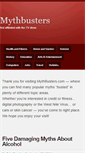 Mobile Screenshot of mythbusters.com