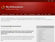Tablet Screenshot of mythbusters.com